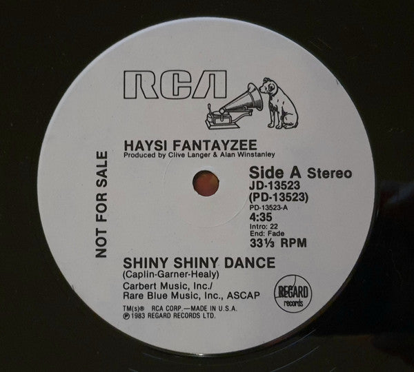 Haysi Fantayzee : Shiny Shiny (Dance Version) (12", Promo)