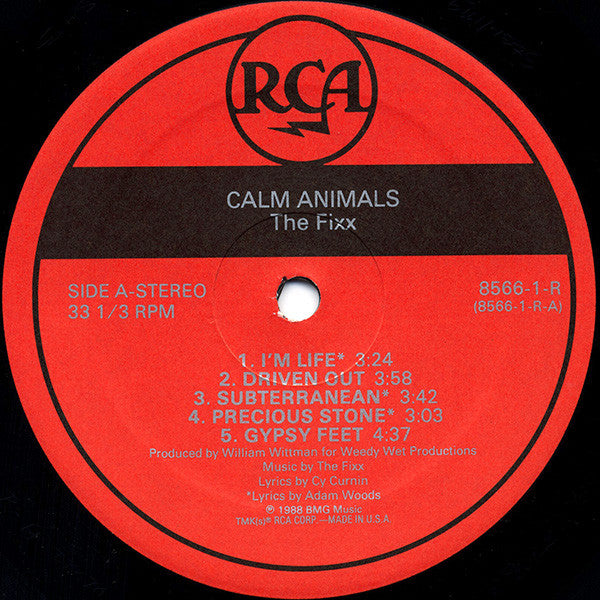 The Fixx : Calm Animals (LP, Album)