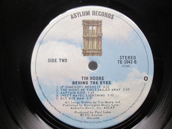Tim Moore : Behind The Eyes (LP, Album, San)