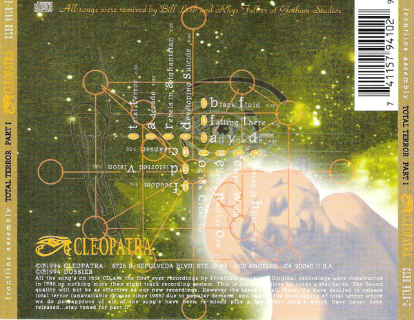 Frontline Assembly* : Total Terror Part I (CD)