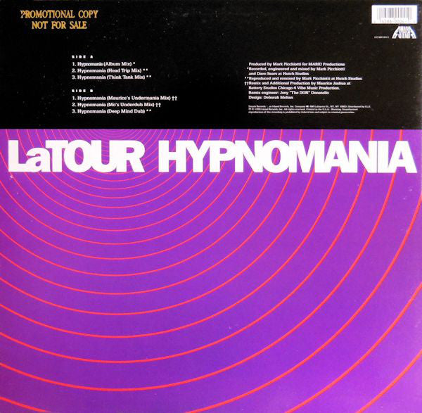 LaTour : Hypnomania (12", Promo)