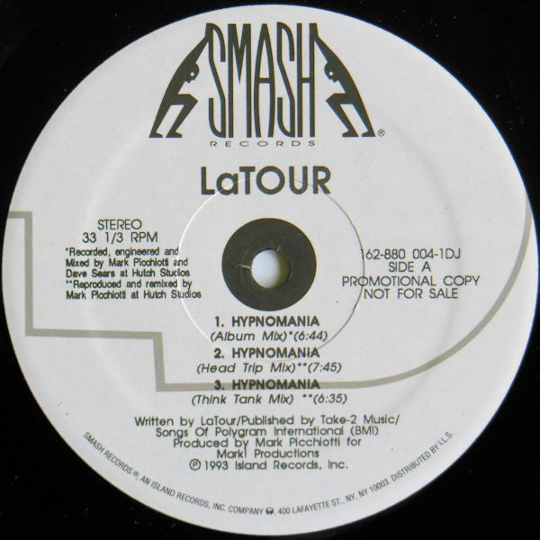 LaTour : Hypnomania (12", Promo)