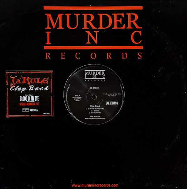 Ja Rule : Clap Back / The Crown (12", Promo)