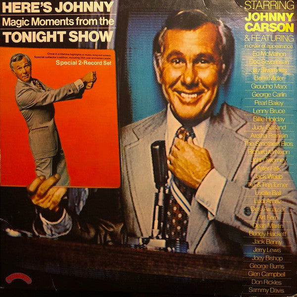 Johnny Carson : Here's Johnny.... Magic Moments From The Tonight Show (2xLP, Album)