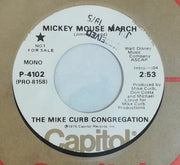 The Mike Curb Congregation* : Mickey Mouse March (7", Promo)