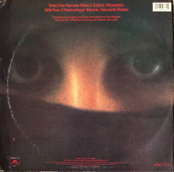 Vangelis : Opera Sauvage (LP, Album, RP, 53)