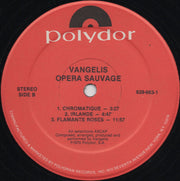 Vangelis : Opera Sauvage (LP, Album, RP, 53)