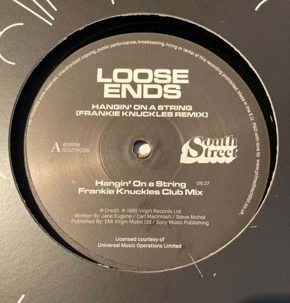 Loose Ends : Hangin' On A String (Frankie Knuckles Remix) (12", RE)