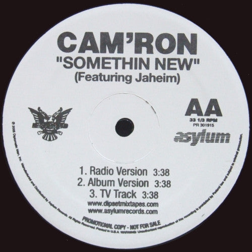 Cam'Ron : Girls Cash Cars / Something New (12", Promo)