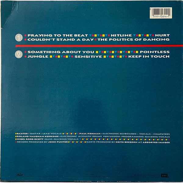 Re-Flex (2) : The Politics Of Dancing (LP, Album)