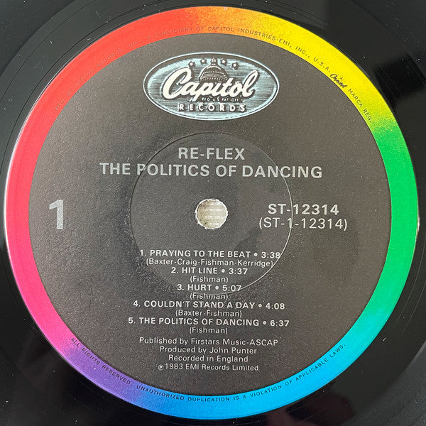 Re-Flex (2) : The Politics Of Dancing (LP, Album)