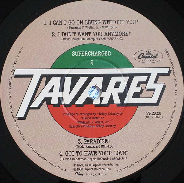 Tavares : Supercharged (LP, Album)