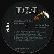 Willie Nelson : Willie/Before His Time (LP, Album, Comp, Ind)