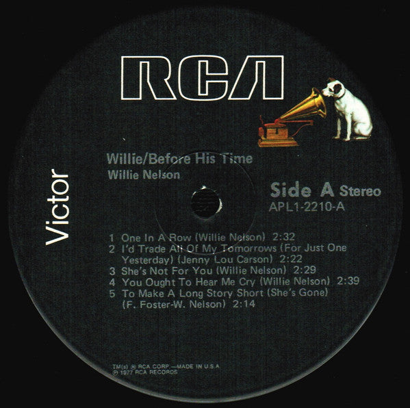 Willie Nelson : Willie/Before His Time (LP, Album, Comp, Ind)