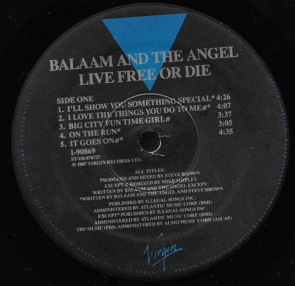 Balaam & The Angel* : Live Free Or Die (LP, Album)