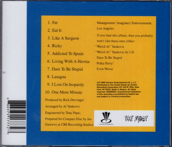 "Weird Al" Yankovic : "Weird Al" Yankovic's Greatest Hits (CD, Comp, RE)