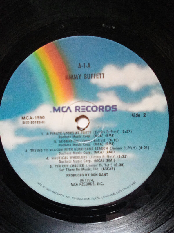 Jimmy Buffett : A1A (LP, RE, Pin)
