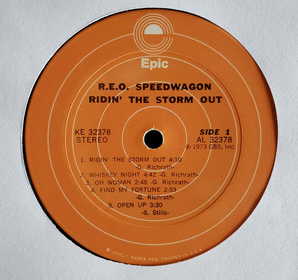 REO Speedwagon : Ridin' The Storm Out (LP, Album, San)