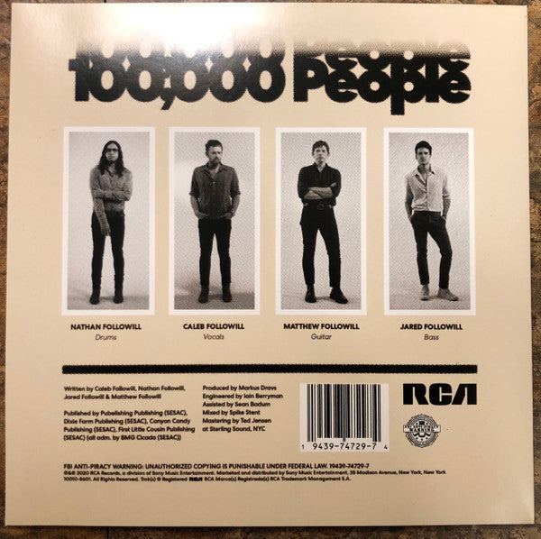 Kings Of Leon : The Bandit / 100,000 People (7", Single, Ltd)