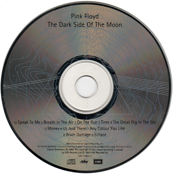Pink Floyd : The Dark Side Of The Moon (CD, Album, RE, RM, RP, EMI)