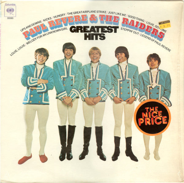 Paul Revere & The Raiders : Greatest Hits (LP, Comp, RE)
