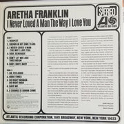 Aretha Franklin : I Never Loved A Man The Way I Love You (LP, Album, Pit)