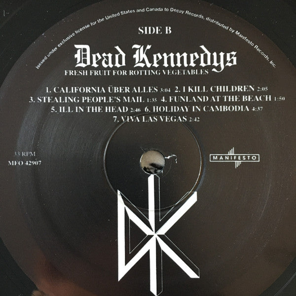 Dead Kennedys : Fresh Fruit For Rotting Vegetables (LP, Album, M/Print, RE)