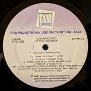 Stevie Wonder : Characters (LP, Album, Promo, Gat)