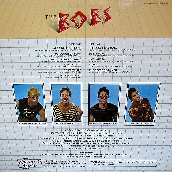 The Bobs : The Bobs (LP, Album)