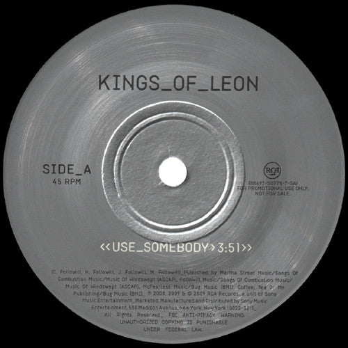 Kings Of Leon : Use Somebody (7", Single, Promo)