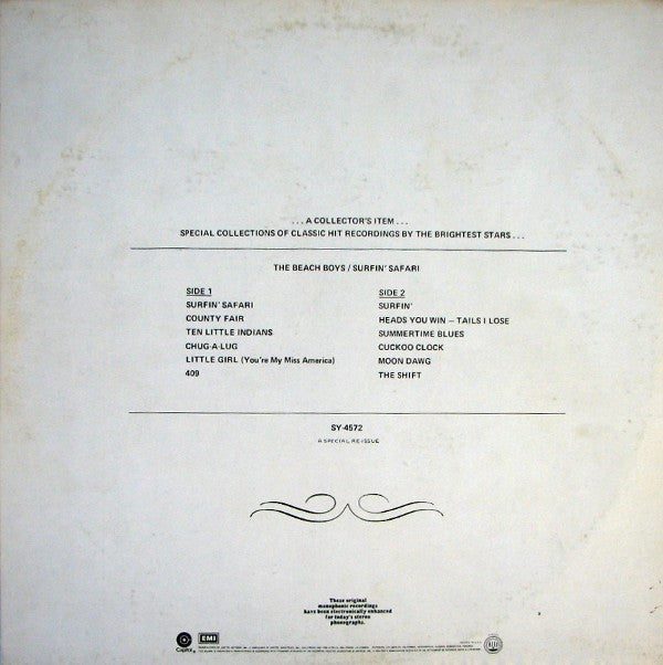 The Beach Boys : Surfin' Safari (LP, Album, RE, Jac)