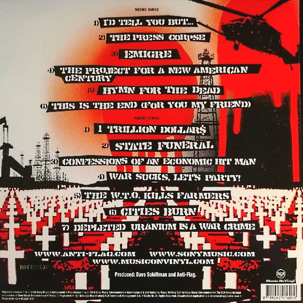 Anti-Flag : For Blood And Empire (LP, Album, Ltd, Num, RE, Whi)