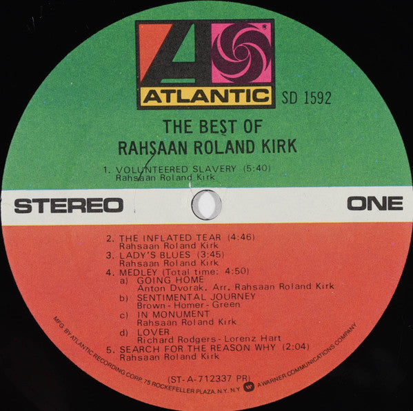 Roland Kirk : The Best Of Rahsaan Roland Kirk (LP, Comp, RP, Pre)