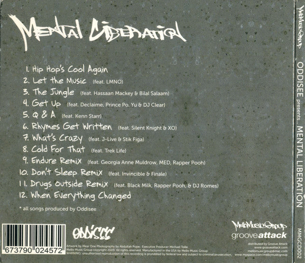 Oddisee : Mental Liberation (CD, Album, Dig)