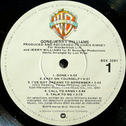 Jerry Williams* : Gone (LP, Album, Win)