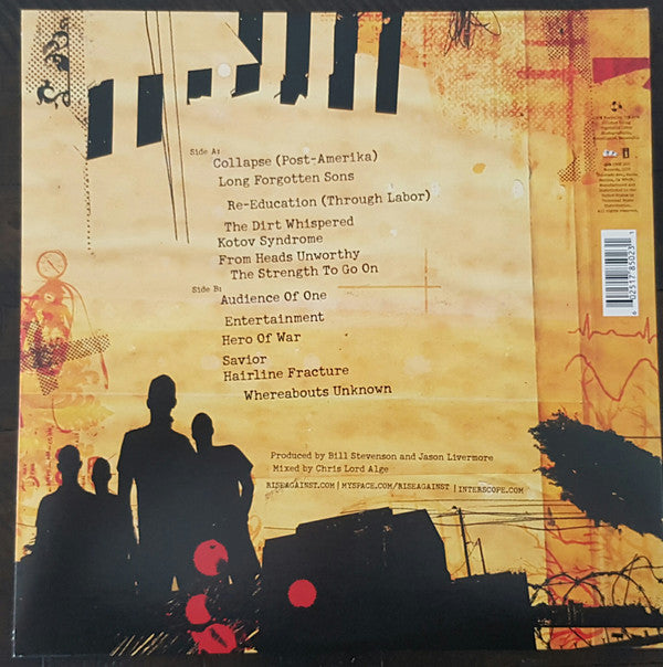 Rise Against : Appeal To Reason (LP, Album, Cle)