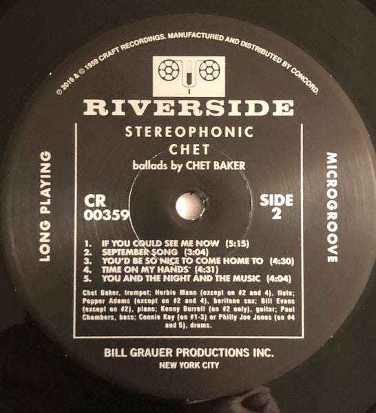 Chet Baker : Chet (LP, Album, RE, RP, 180)