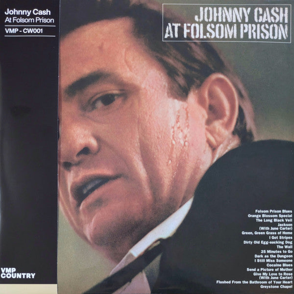 Johnny Cash : At Folsom Prison (LP, Album, Club, RE, Tan)