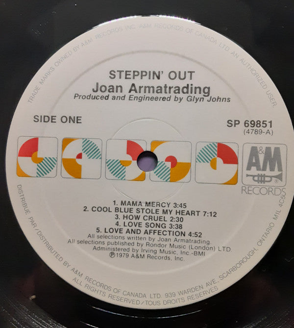 Joan Armatrading : Steppin' Out (LP, Album, RE)