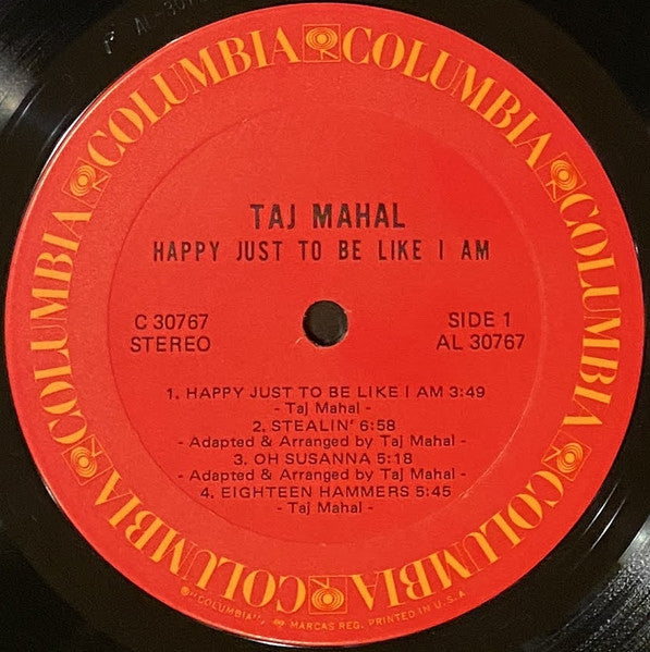 Taj Mahal : Happy Just To Be Like I Am (LP, Album, Ter)