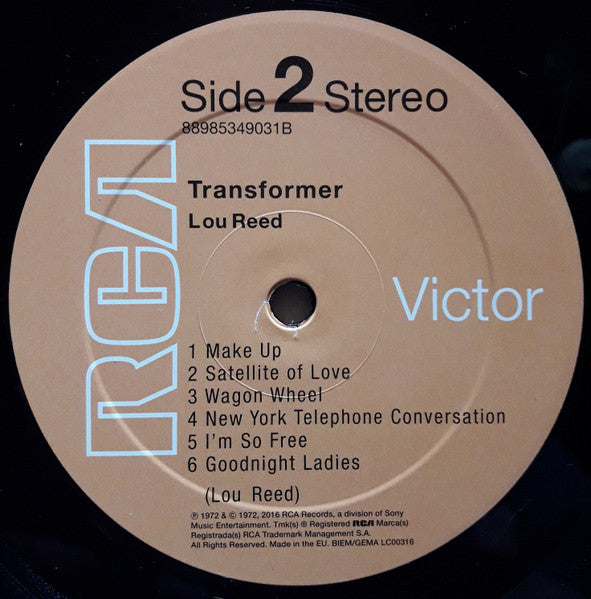 Lou Reed : Transformer (LP, Album, RE, RM)