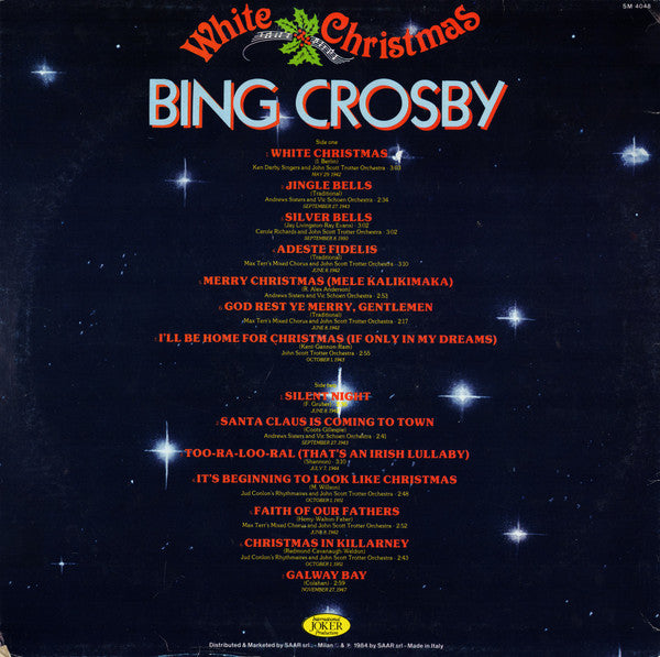 Bing Crosby : White Christmas (LP, Album, RE)