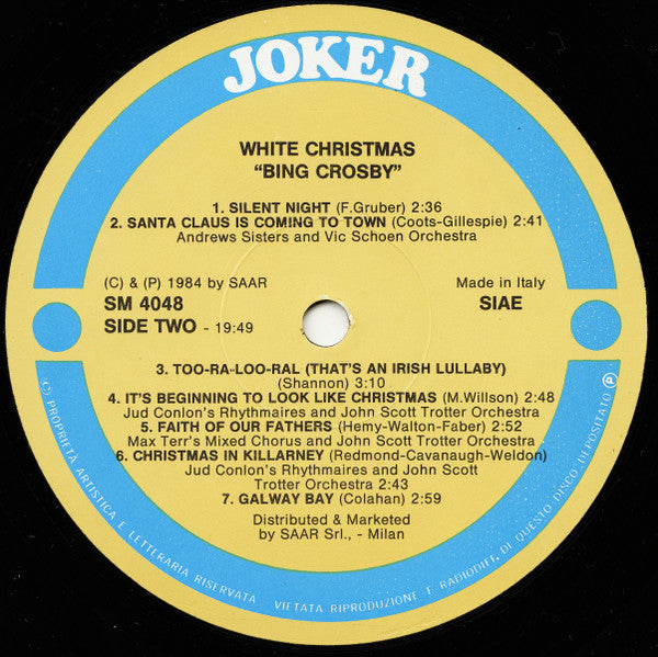 Bing Crosby : White Christmas (LP, Album, RE)