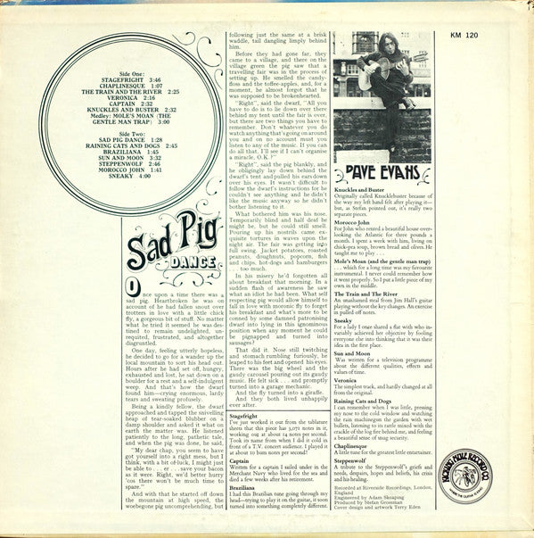 Dave Evans (14) : Sad Pig Dance (LP, Album, RE)