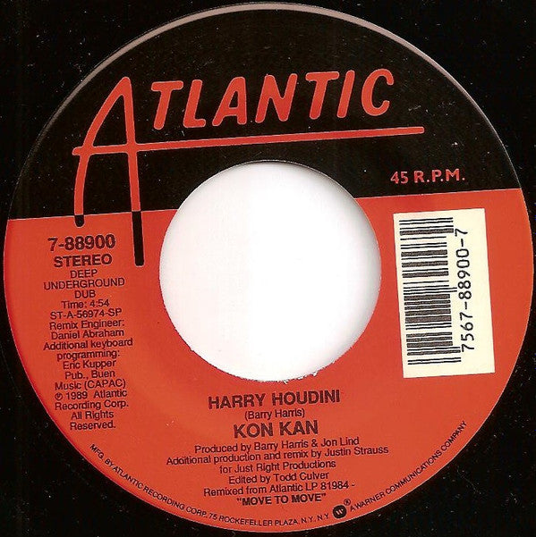 Kon Kan : Harry Houdini (7", Single)