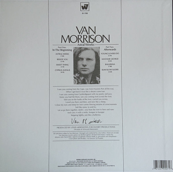Van Morrison : Astral Weeks (LP, Album, RE, RM, RP, 180)