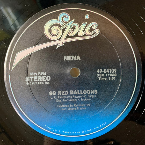 Nena : 99 Red Balloons / 99 Luftballons (12", Single, Pit)