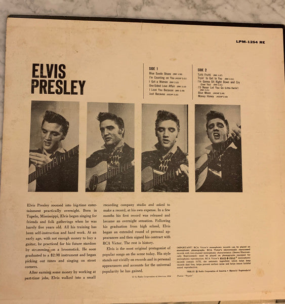 Elvis Presley : Elvis Presley (LP, Album, Mono, RP)