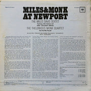 The Miles Davis Sextet & The Thelonious Monk Quartet : Miles & Monk At Newport (LP, Album, RE, Ter)