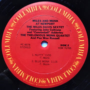 The Miles Davis Sextet & The Thelonious Monk Quartet : Miles & Monk At Newport (LP, Album, RE, Ter)
